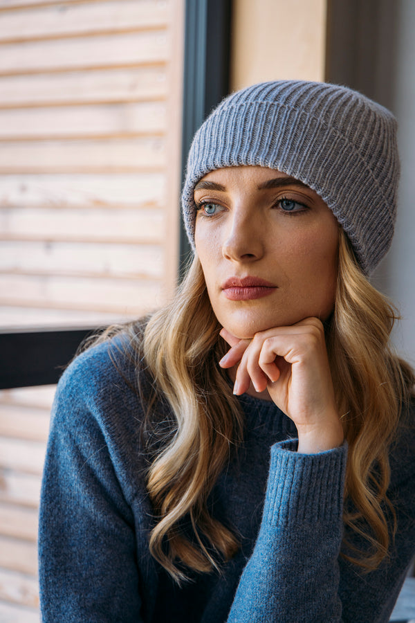 Classic Ribbed Beanie, Nickel