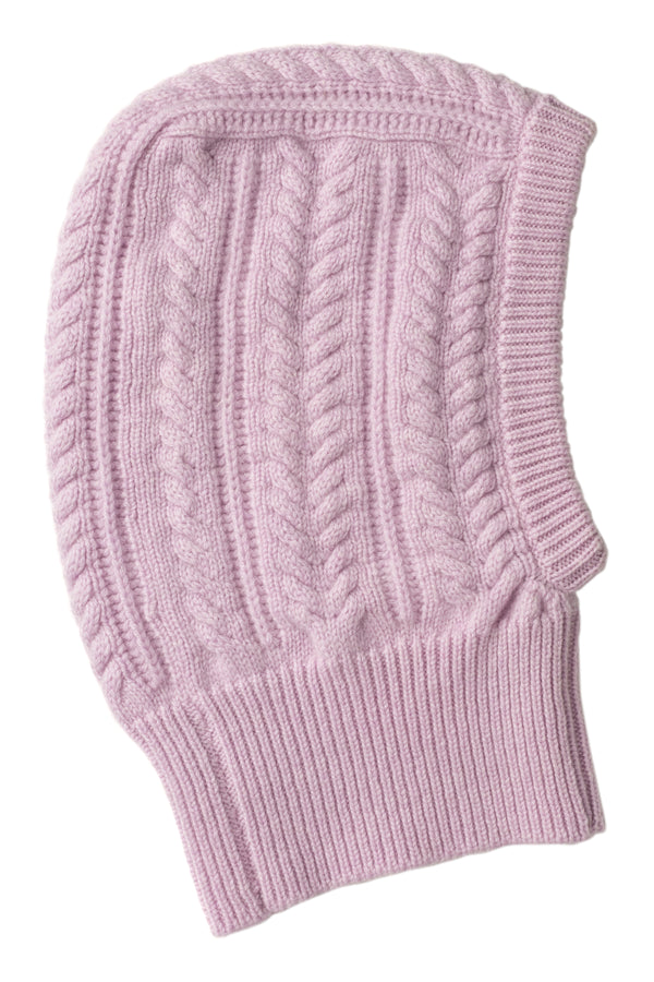 Cable Knit Balaclava, Allium