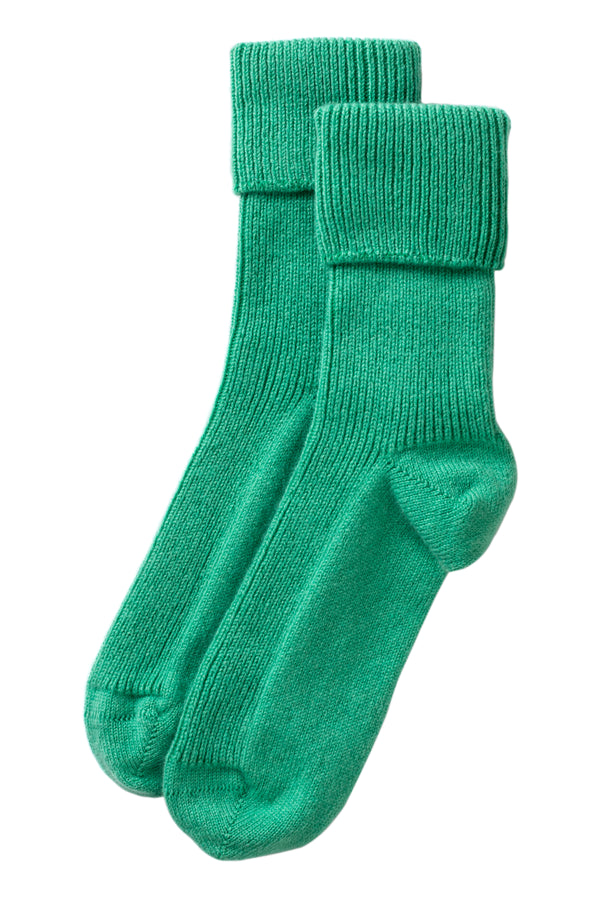 Cashmere Bed Socks, Mint