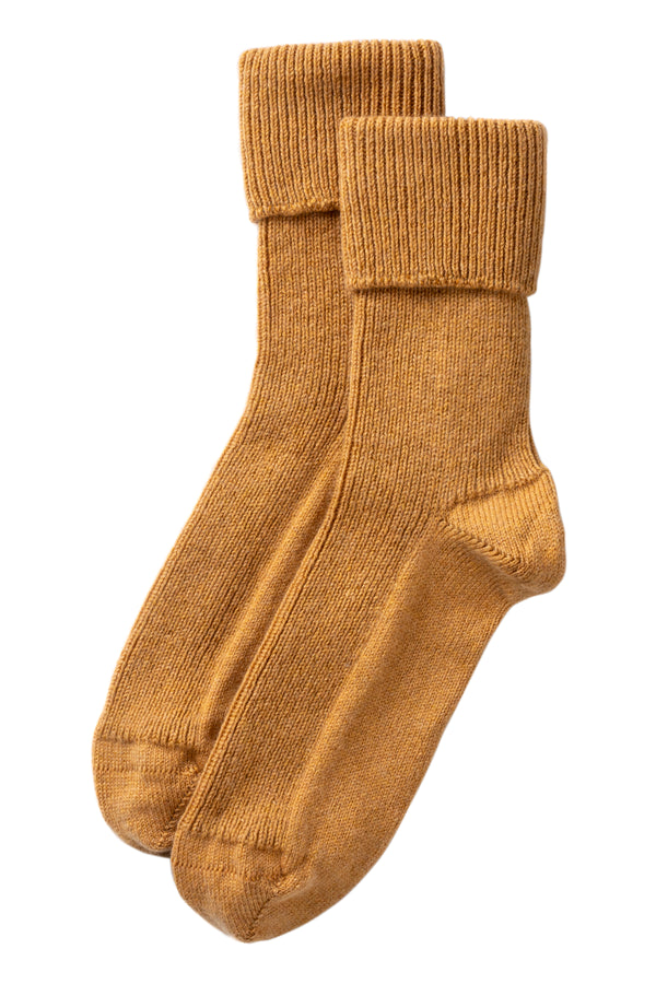 Cashmere Bed Socks, Granola