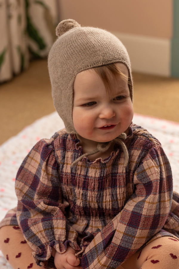 Cashmere Baby Bonnet, Stoneage