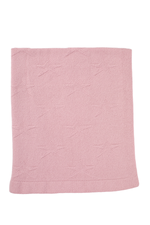 Rosie Sugden Cashmere’s Baby Blanket in Rose Pink