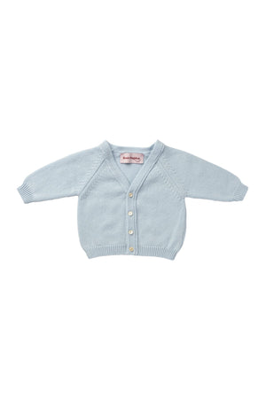 Rosie Sugden Cashmere’s Baby Cardigan in Spa Blue