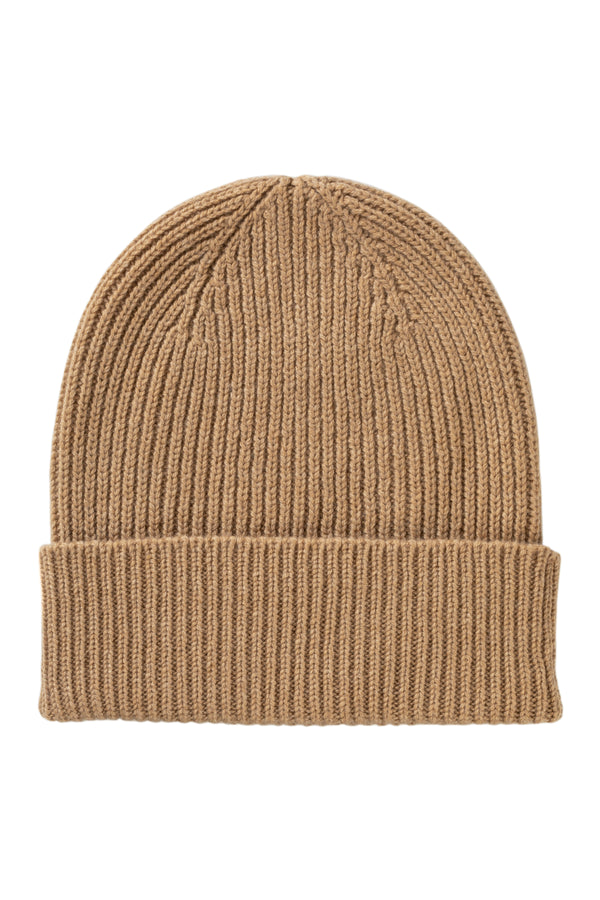 Classic Ribbed Beanie, Pecan