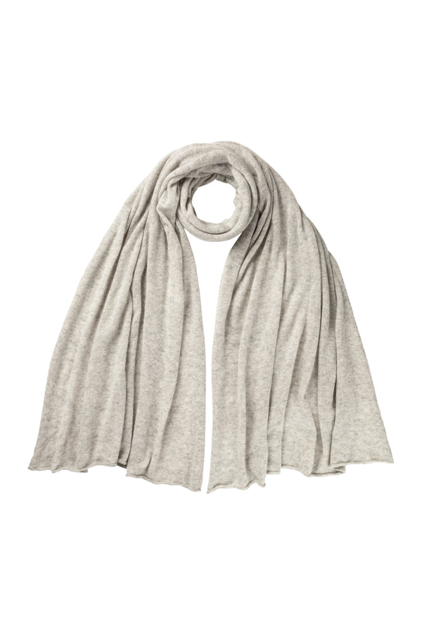 Gauzy light-weight wrap scarf, Earl Grey