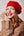Cashmere Beret, Red