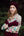 Cable Knit Wrist-Warmers, Damson