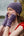 Cable Knit Wrist-Warmers, Purple Rain