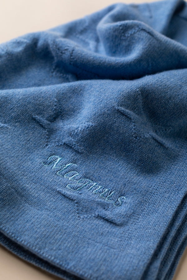 Cashmere Baby Blanket, Blue Haze
