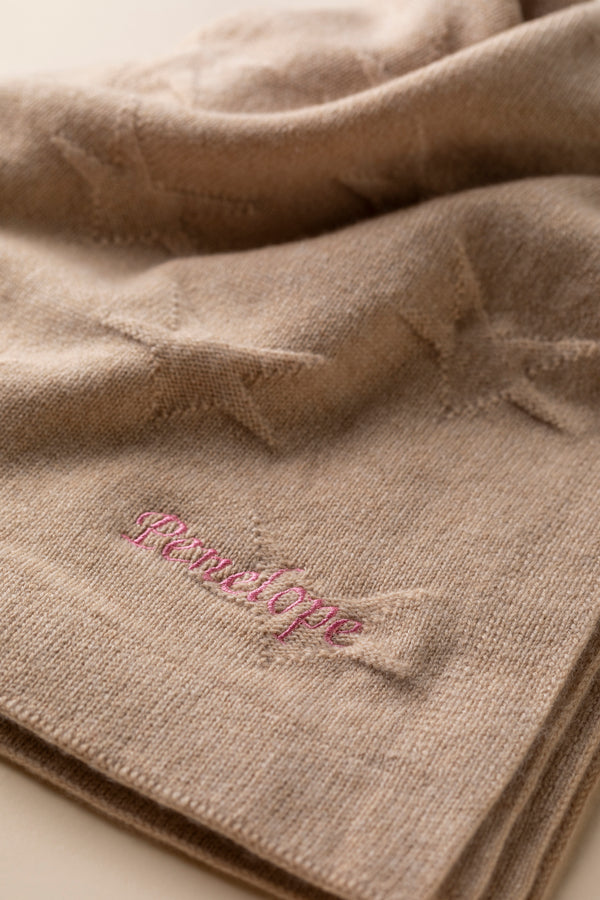 Cashmere Baby Blanket, Light Camel