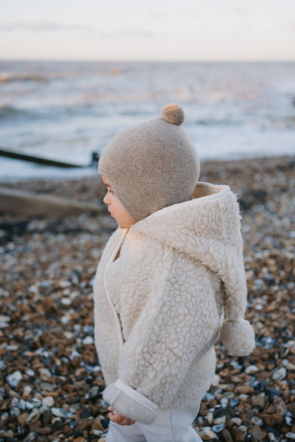 Cashmere Baby Bonnet, Stoneage