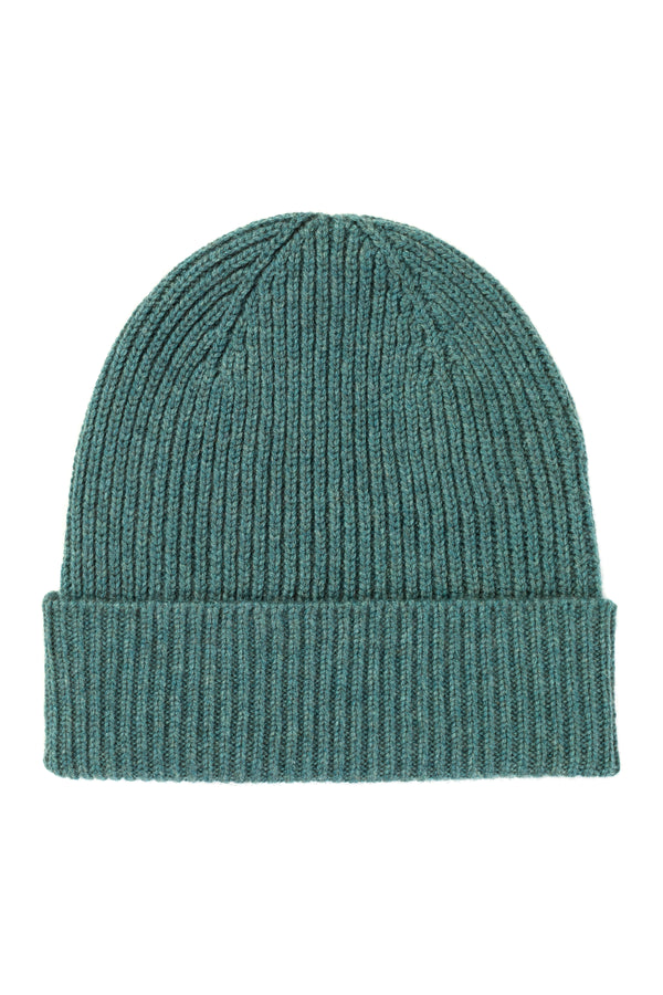 Classic Ribbed Beanie, Forest jade green