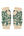 Leopard Wrist Warmers, Ivory