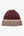 Two tone Ribbed Beanie, Damson