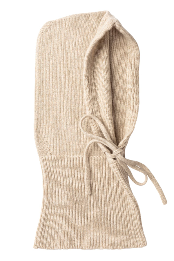 Drawstring Cashmere Hood, Linen
