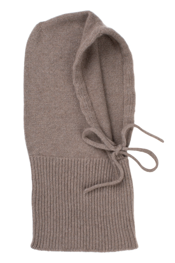 Drawstring Cashmere Hood, Reindeer
