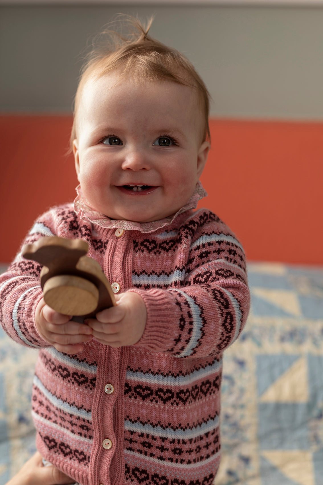 Fair isle baby cardigan hotsell