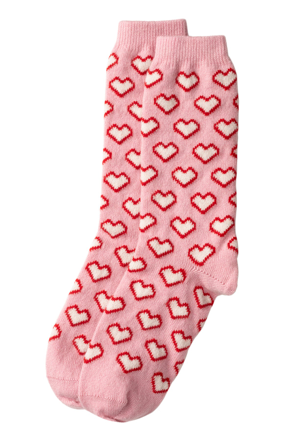 Limited Edition Valentine's Day cashmere Bed Socks, Lily