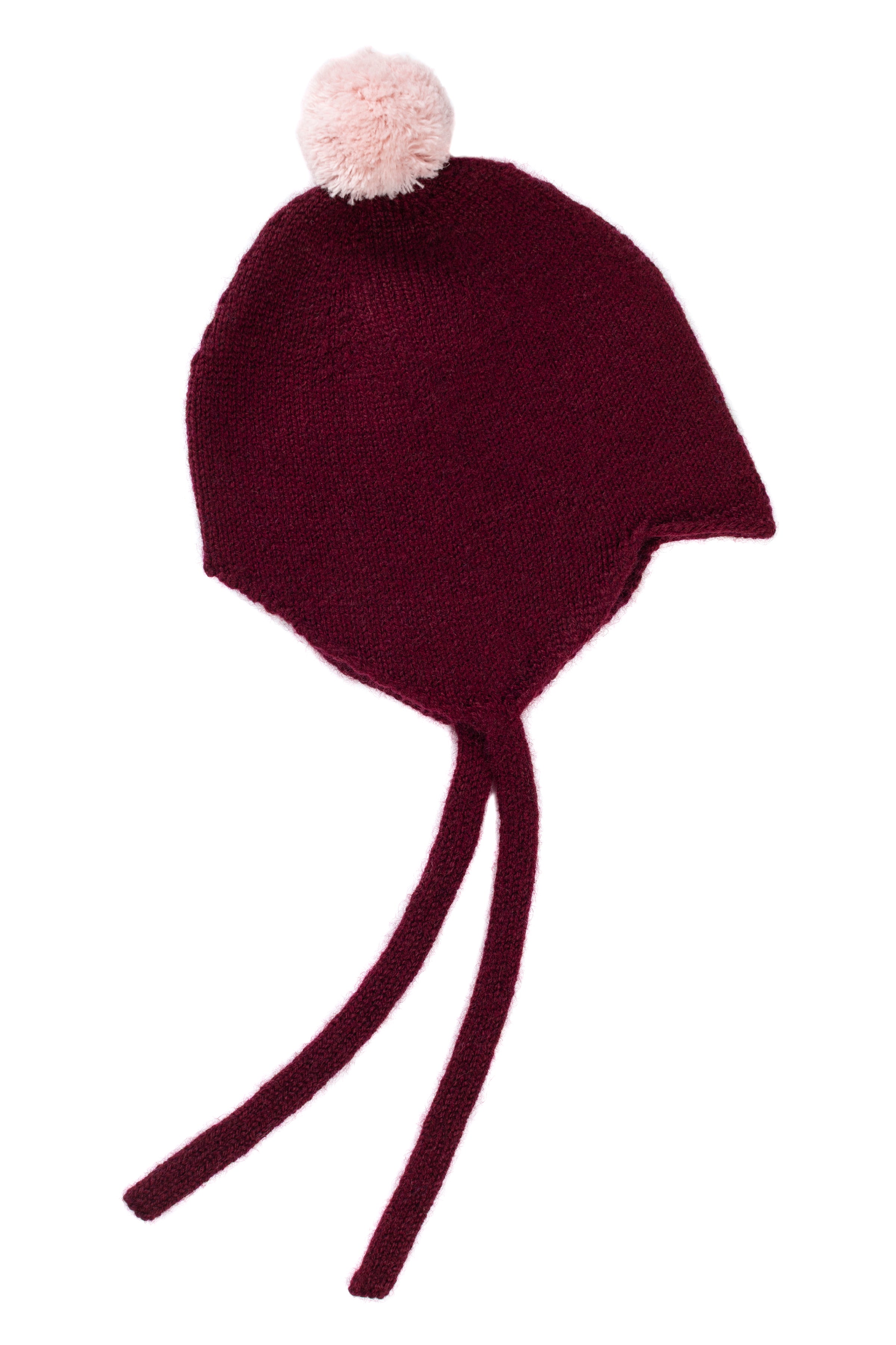 Cashmere Baby Bonnet, Camel with Blusher Pom – Rosie Sugden
