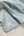 Two colour Star Cashmere Baby Blanket, Spa Blue
