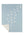 Two colour Star Cashmere Baby Blanket, Spa Blue