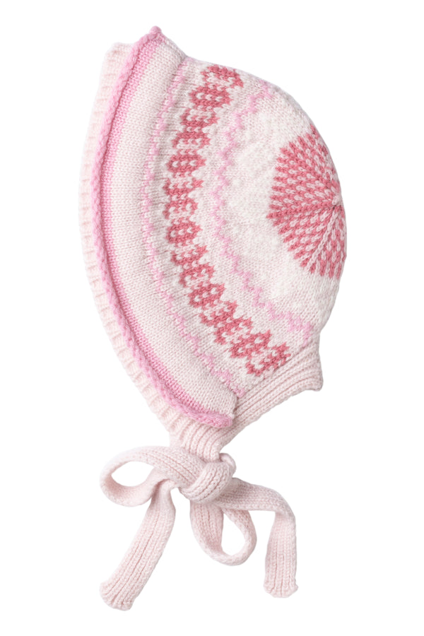 Fair Isle Inspired Bonnet, Icing