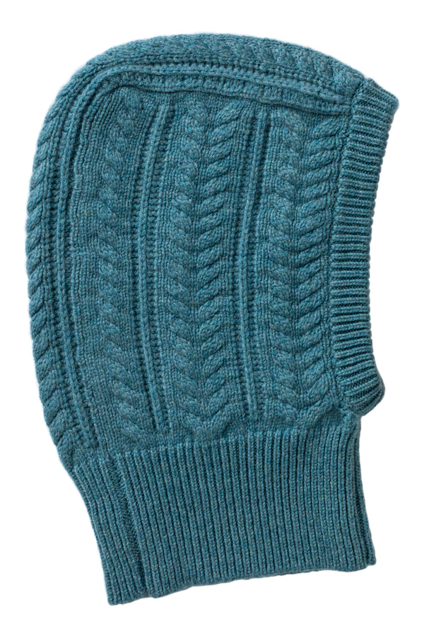 Cable Knit Balaclava, Yacht