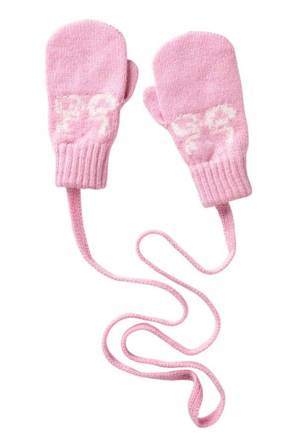 Children's bow cashmere mittens, Lily