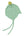 Cashmere Baby Bonnet, Cool Mint + Halkidiki Pom