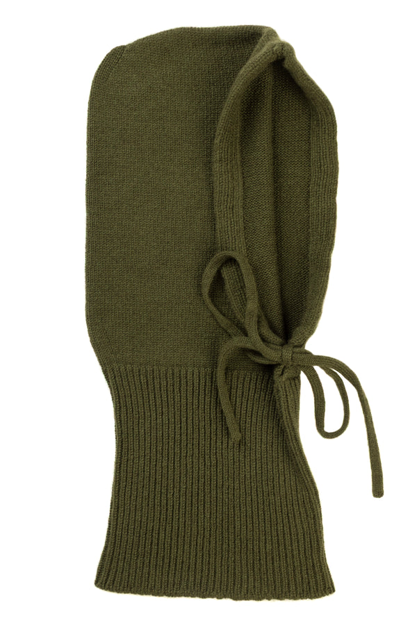 Drawstring Cashmere Hood, Loden