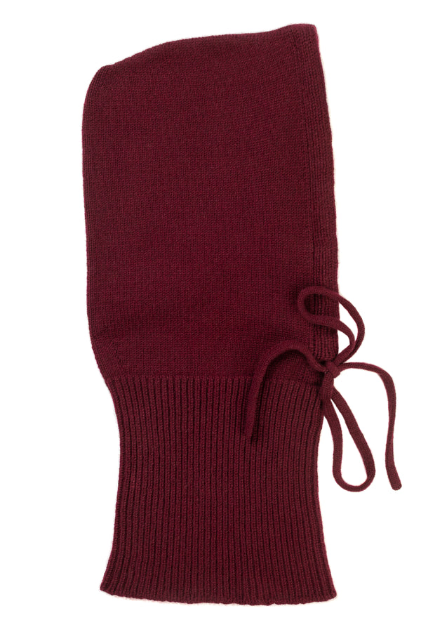 Drawstring Cashmere Hood, Damson