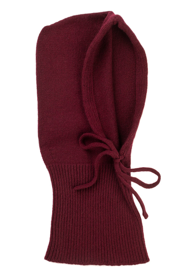 Drawstring Cashmere Hood, Damson