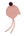 Cashmere Baby Bonnet, Coral with Damson Pom