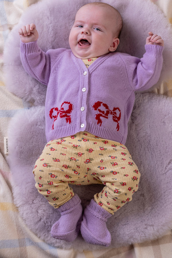 Cashmere Baby Bootees, Lupin