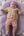 Baby + Children's Stripy Cashmere Cardigan, Rose Beige + Halkidiki