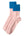 Cashmere Contrast Turnover Bed Socks, Marshmallow + Hawaiian Blue