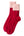 Cashmere Contrast Turnover Bed Socks, Razzle Dazzle + Marshmallow