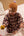 Cashmere Baby Bonnet, Ginger with Lupin Pom-Pom