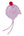 Cashmere Baby Bonnet, Lupin with Chianti Pom-Pom