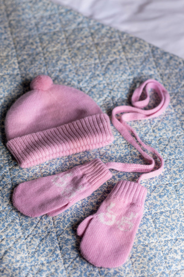 Children's Cashmere Mittens with Bows, Lily