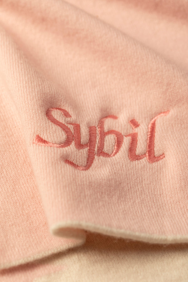 Two-Colour Star Cashmere Baby Blanket, Marshmallow