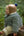 Cashmere Baby Bonnet, Pecan with Titanic Pom