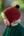 Cashmere Baby Bonnet, Brunette with Blackberry Pom