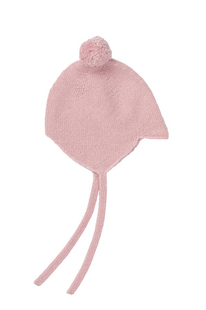 Rosie Sugden Cashmere’s Baby Bonnet in Rose Pink