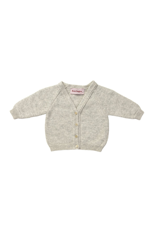 Rosie Sugden Cashmere’s Baby Cardigan in Earl Grey