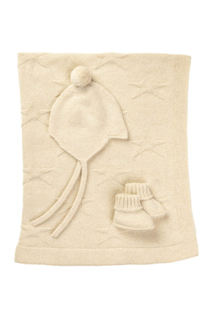Rosie Sugden Cashmere’s Baby Gift Set in Ivory