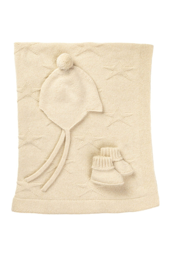 Rosie Sugden Cashmere’s Baby Gift Set in Ivory