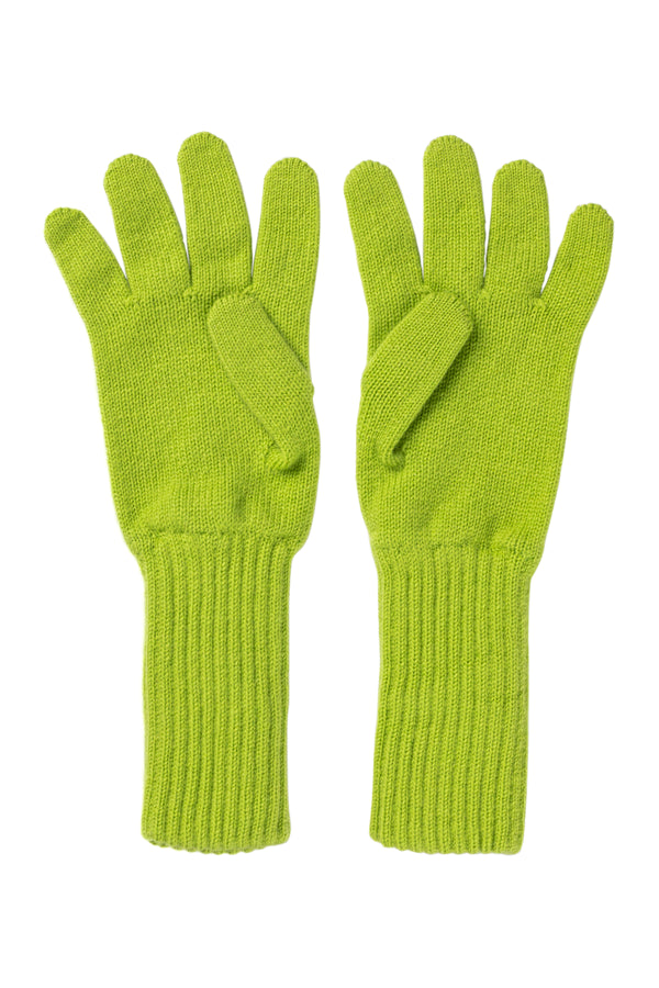 Long ribbed cuff gloves, Kermit