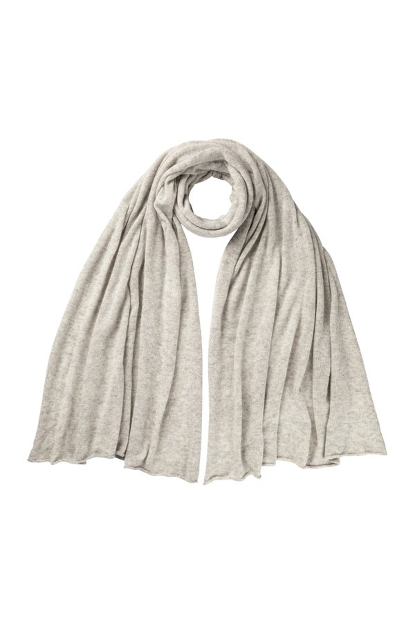 Gauzy light-weight wrap scarf, Earl Grey
