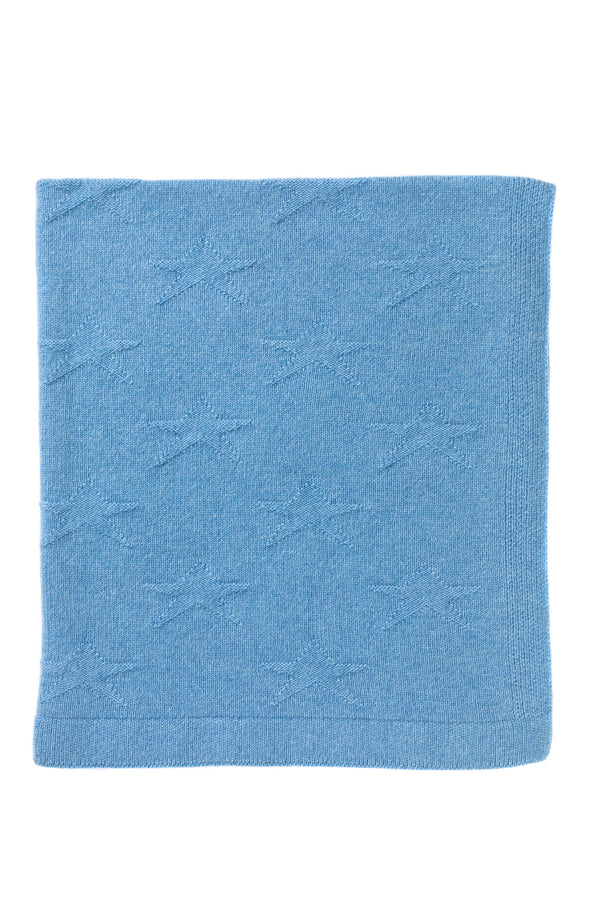 Cashmere Baby Blanket, Blue Haze